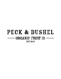 Peck and Bushel Fruit Company logo