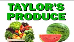 Taylor's Produce logo